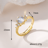 ANILLO PROMESA ENCHAPADO EN ORO ROSE DE 18K + COFRE ROSA PREMIUM