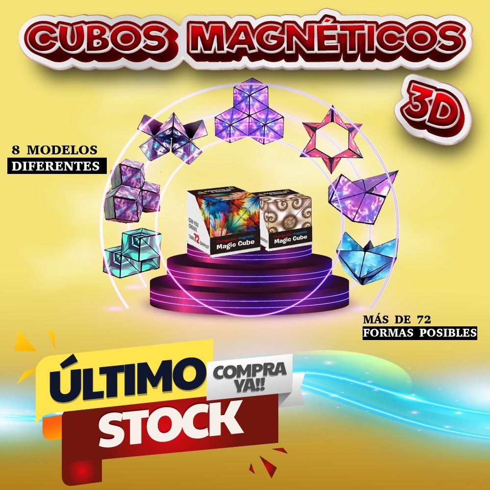 CUBO MÁGICO MAGNÉTICO DE TRES DIMENSIONES